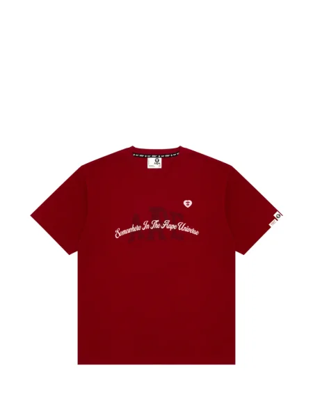 Тениска Aape By *a Bathing Ape® с принт червено