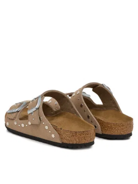 Pantofle Birkenstock se cvočky béžové