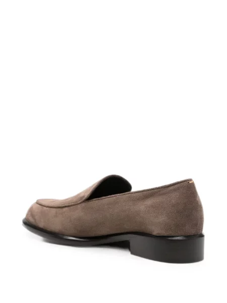 Chiloți Khaite din piele de căprioară slip-on maro