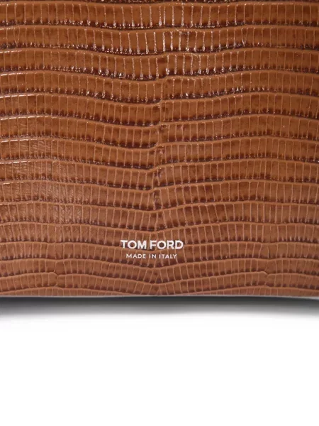 Geantă Tom Ford din piele maro