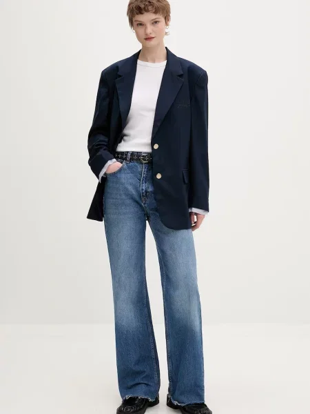 Tommy Jeans Sacou bleumarin