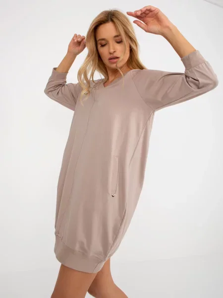 Rochie Fashionhunters de costum bej