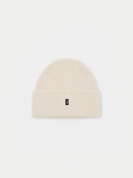 GOBI Cashmere Căciulă Ribbed Chunky Beanie' bej