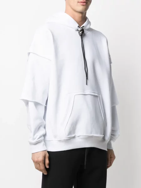 Hoodie Diesel με κορδόνι λευκό