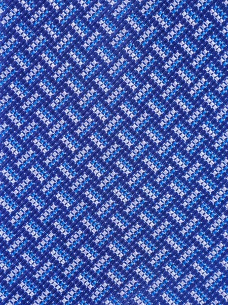 Cravată Brioni cu imprimeu geometric albastru