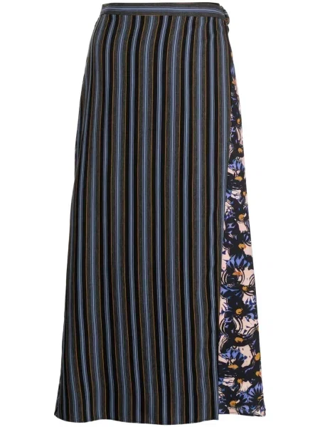 Fustă Ps Paul Smith cu dungi cu imagine albastru