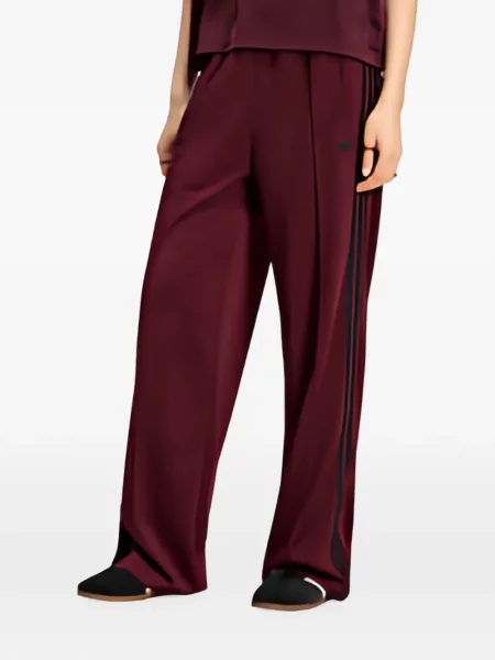 Pantaloni Adidas alergare roșu