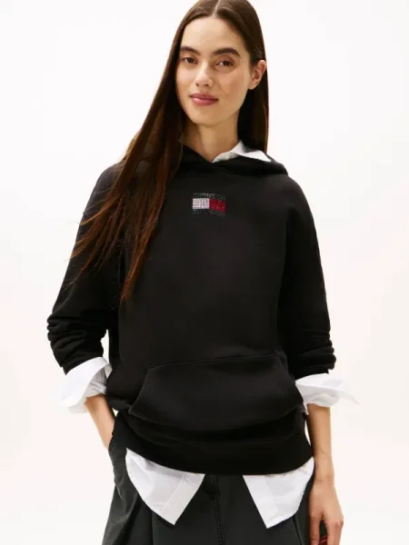 Tommy Jeans Hanorac negru