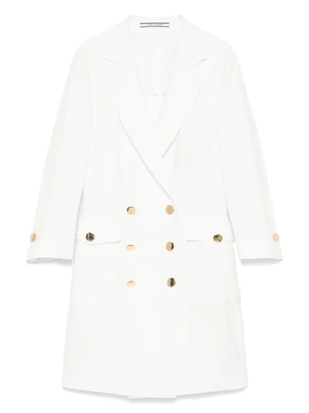 Płaszcz Tagliatore dwurzędowy biały