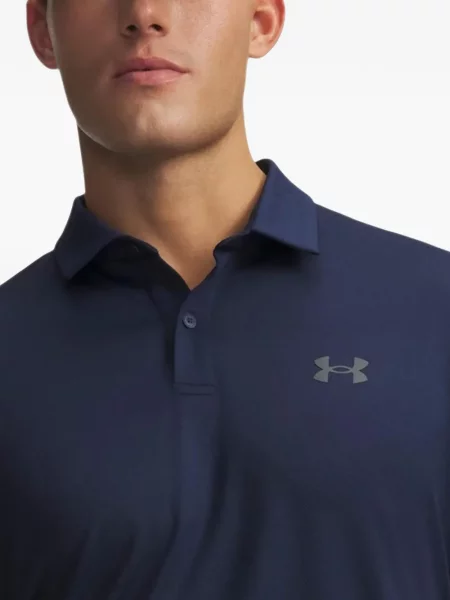 Scurt tricou polo Under Armour cu imagine albastru