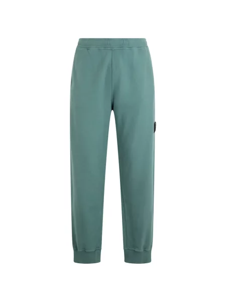 Pantaloni Stone Island cu strasuri alergare verde