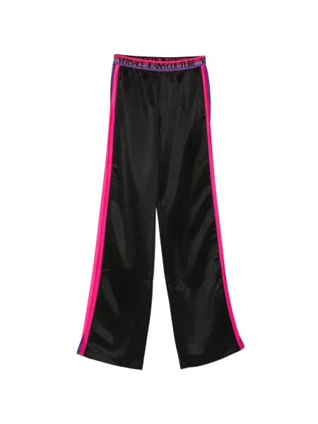 Pantaloni Versace Jeans Couture alergare cu autograf negru