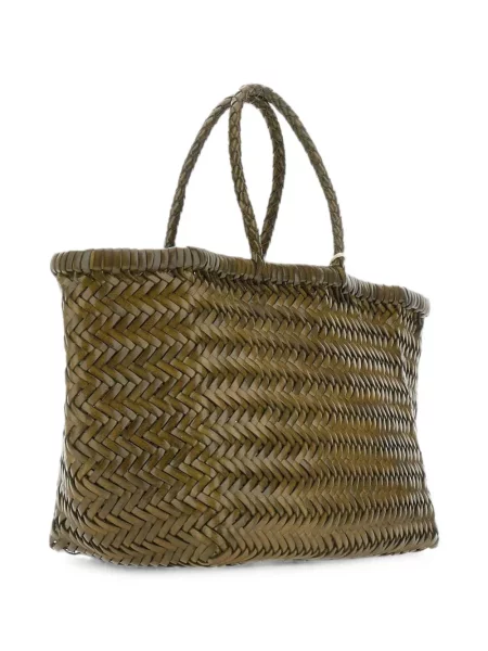 Geantă shopper Dragon Diffusion din piele verde