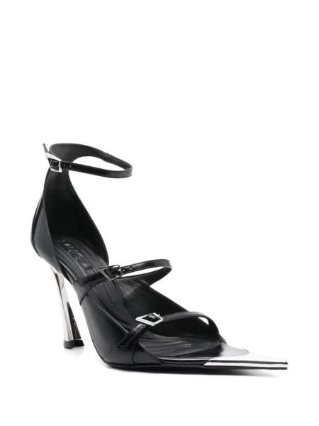 Sandale Mugler din piele negru