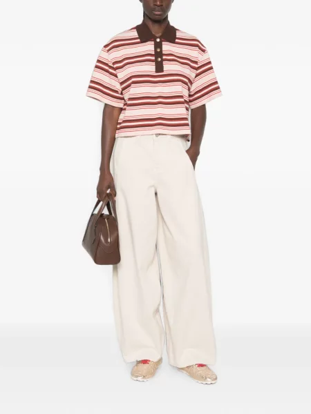 Scurt tricou polo Moncler roz
