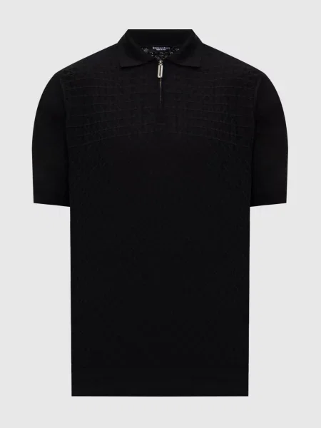 Поло Stefano Ricci с принтом черное