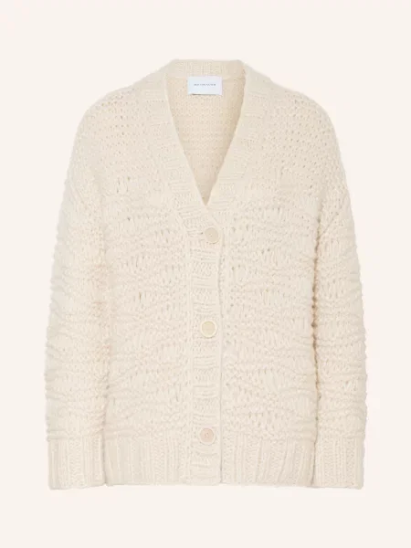 Iris Von Arnim Kardigan Oversize Iris Iconic 50 Z Kaszmirem beige beżowy