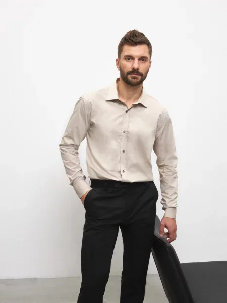 Рубашка Andreas Moskin бежевая