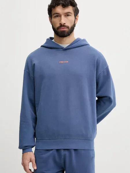 BOGNER Fire+Ice pulover s kapuco bombažen ILAY modra