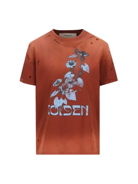 Koszulka polo Golden Goose czerwona