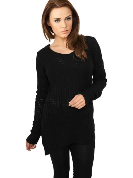Pulover Urban Classics lung negru