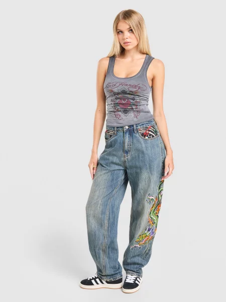 Top Ed Hardy czarny
