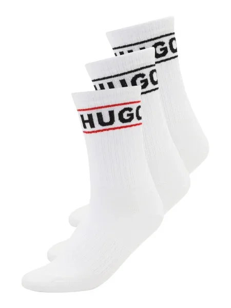 HUGO Red Șosete roșu / negru alb