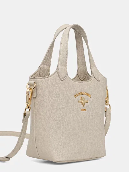 U.S. Polo Assn. geantă crossbody pentru femei cu imitație de piele STANFORD bej