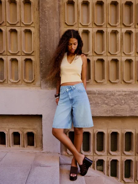 Bershka Jeans deschis albastru