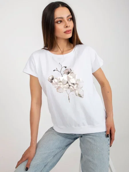 Bluză Fashionhunters alb