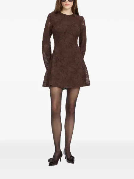 Rochie mini Rotate Birger Christensen plasă maro