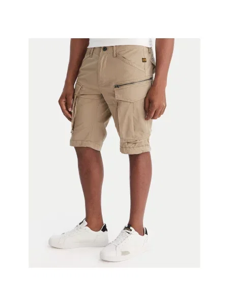 G-Star Raw Шорти з тканини Rovic Zip Relaxed Fit зелений