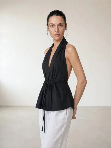 ARMIE Bluza The Emma Halterneck Top' crna