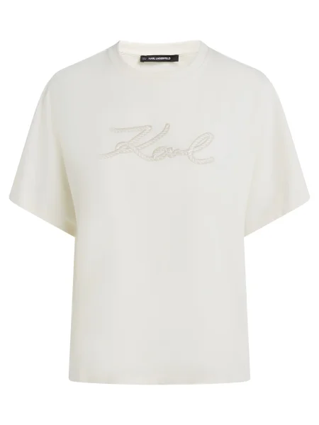 Karl Lagerfeld Tricou / crem bej