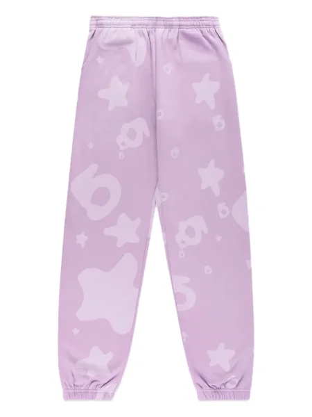 Pantaloni Sp5der cu imagine violet