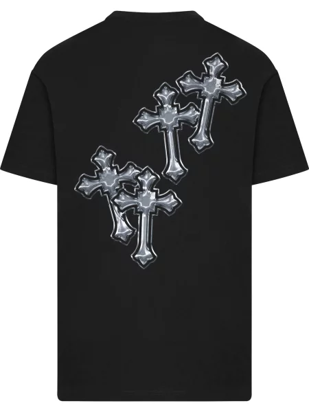 Mister Tee Póló szürke / fekete fehér