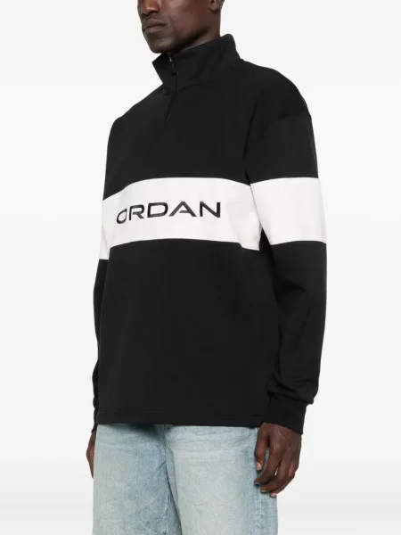 Половин цип маратонки Nike Air Zoom бродирани бяло