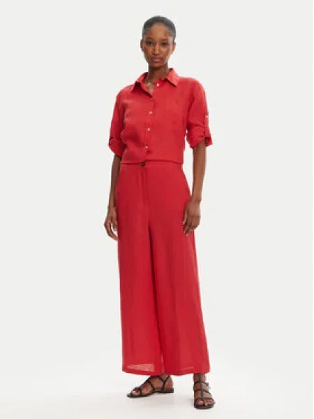 Marella Kalhoty culottes Silvana červená