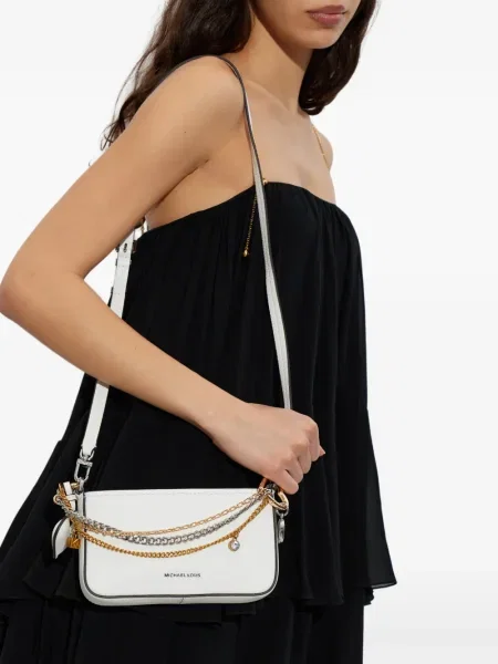 Portofel Michael Michael Kors cu imprimeu geometric negru