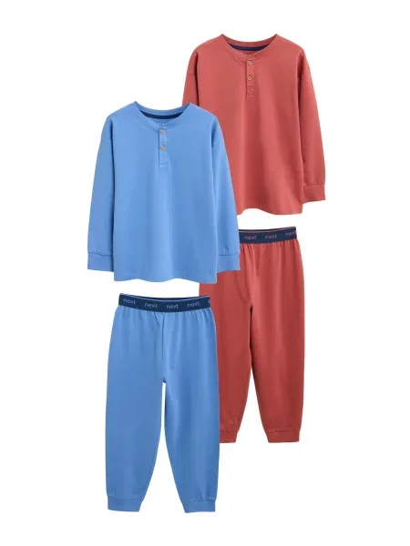 Next Pijamale albastru deschis / cireș roșu