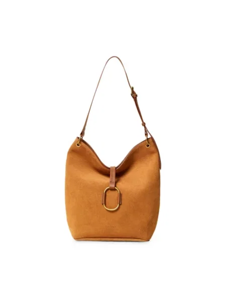 Torebka hobo Twinset zamszowa brązowa