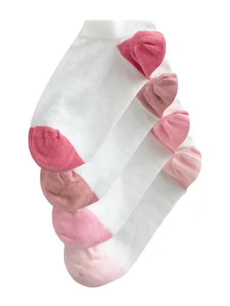 Next Șosete roz / roz pudră / roz deschis alb