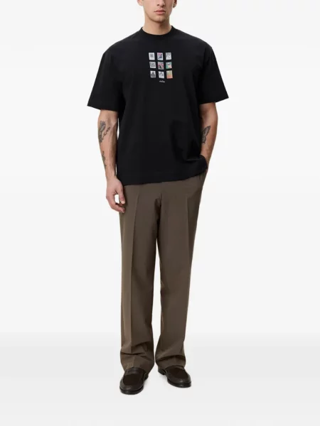 Tricou Les Deux cu imagine negru
