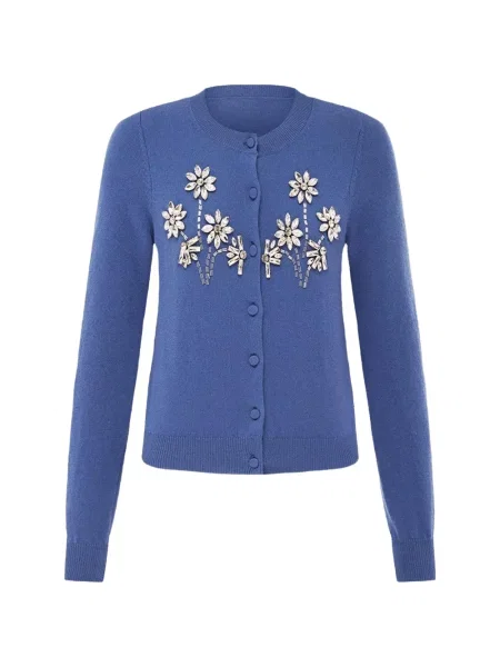 Cardigan Leo Lin albastru