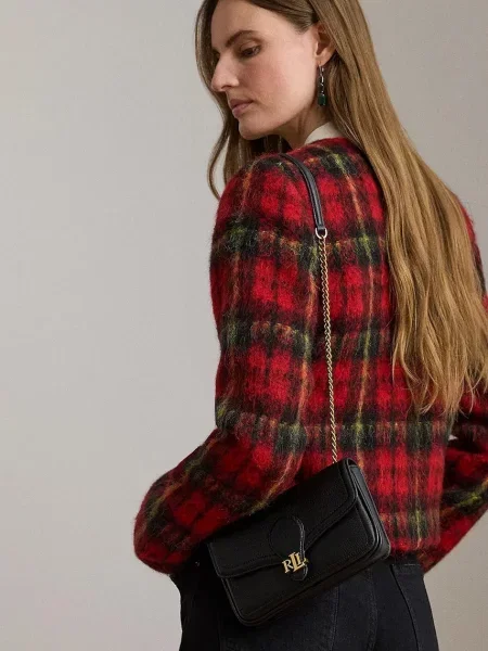 Кожаный кошелек Lauren Ralph Lauren черный