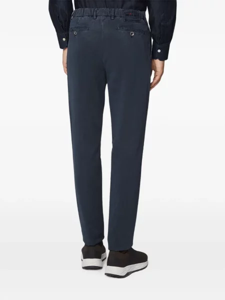 Cu centură pantaloni Kiton albastru