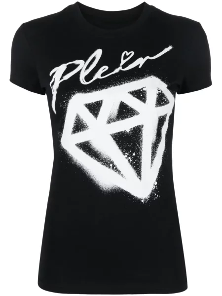 Tricou Philipp Plein cu imagine negru