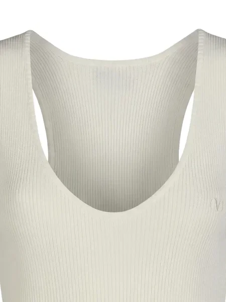 Rochie maxi Valentino Garavani cu decolteu în V alb