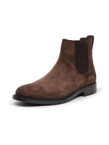 Botki Tod's skórzane brązowe