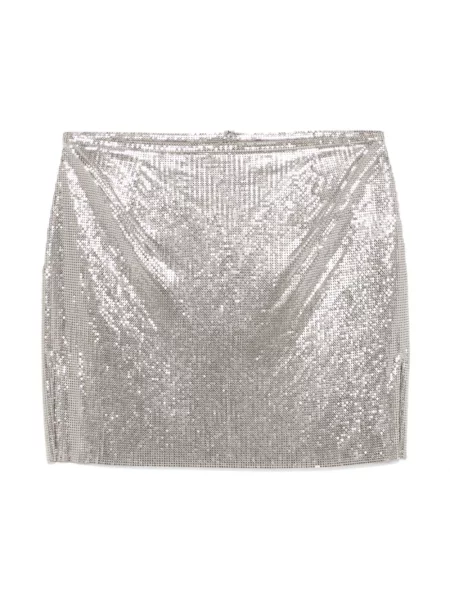 Spódnica Paco Rabanne z siateczki szara